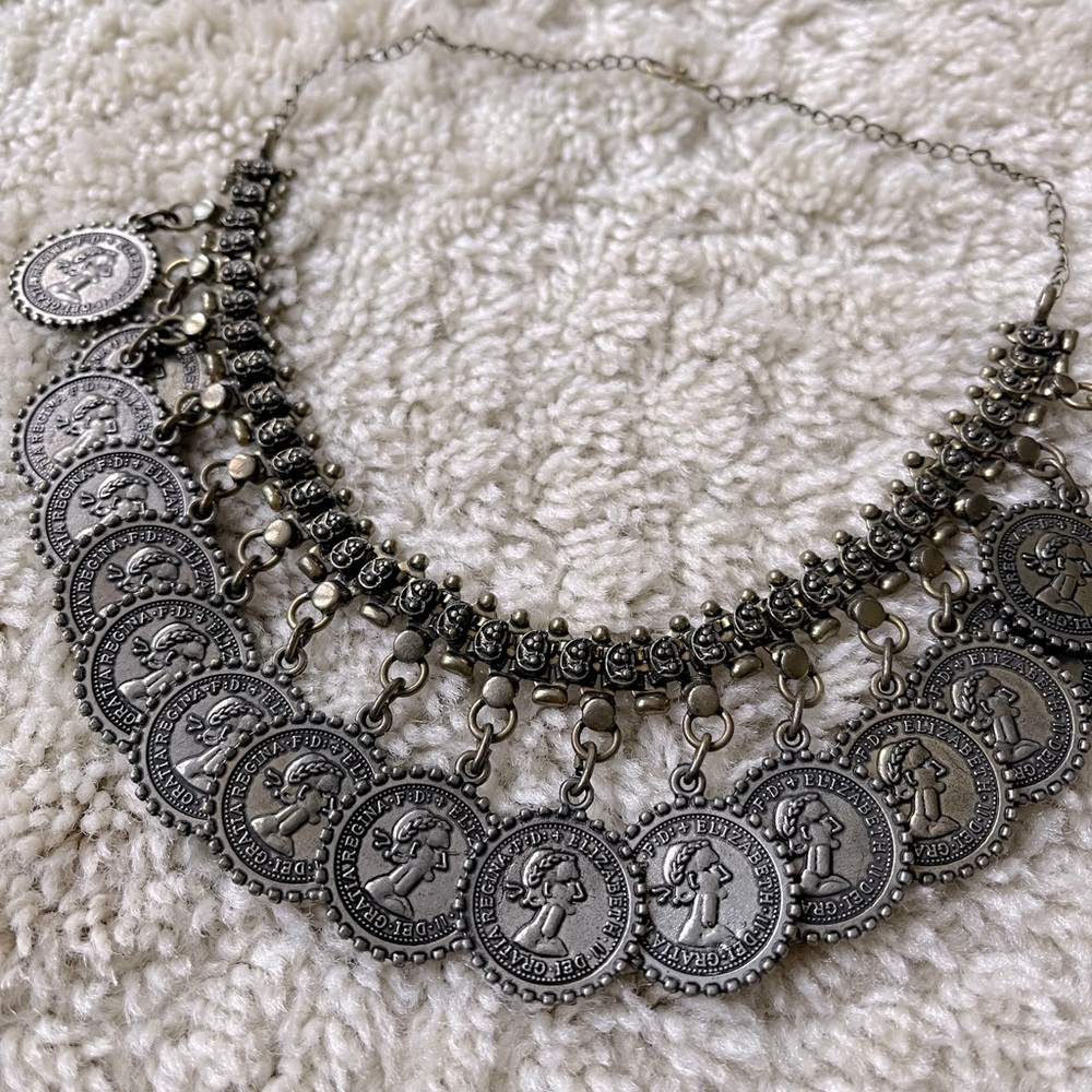 Fashion/Costume Jewellery Bohemia Gypsy Tibetan Vintage Coin Necklace